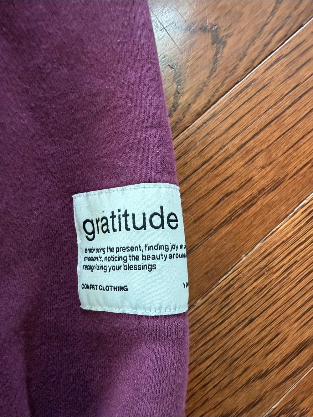 Comfrt Kids Cozy Plum Hoodie with Front Pocket-size medium 8/10